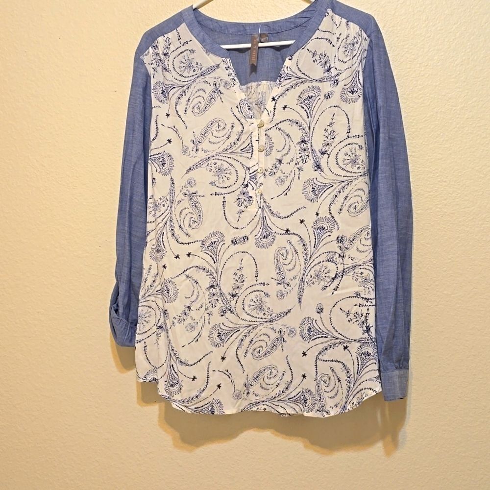 BRINA and EM  rayon combo blouse size large